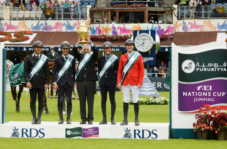 Bruno Chimirri,  Emilio Biocchi, Chef d'equipe Roberto Arioldi, Lorenzo De Luca, and Piergiorgio Bucchi. Photo (c) Tony Parkes