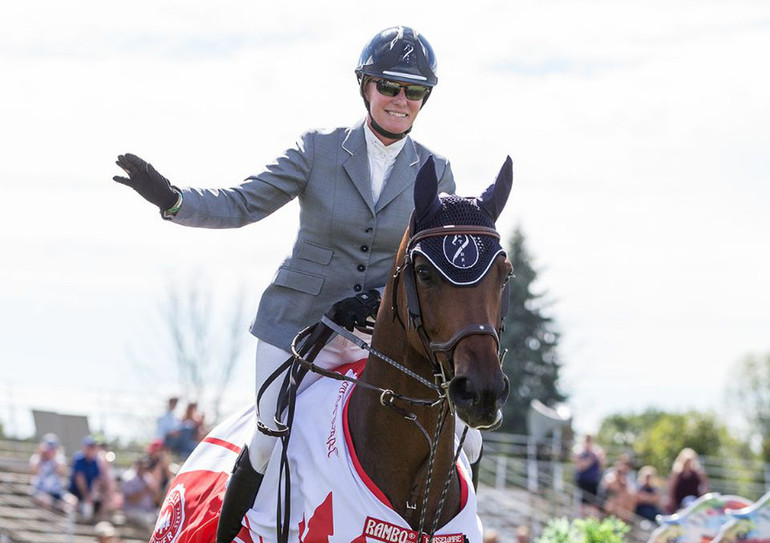 Beth Underhill and Count Me In won the Grand Prix in Ottawa. Photo (c) Ben Radvanyi Photography.