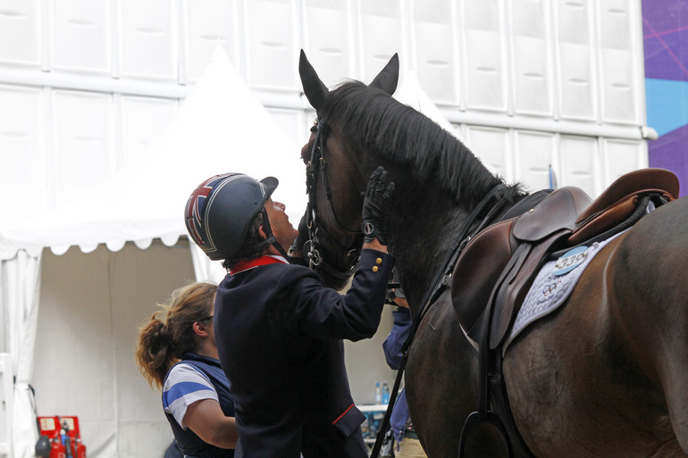 Great Britain's Peter Charles with Vindicate W, that later on was sold to Jessica Springsteen.