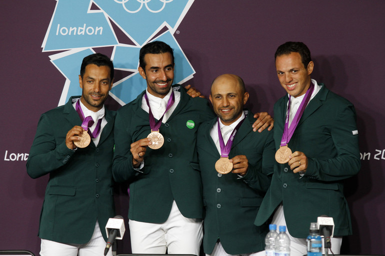 The Saudi team that took the bronze: Kamal Bahamdan, HRH Prince Abdullah Al Saud, Ramzy Al Duhami and Abdullah Al Sharbatly.
