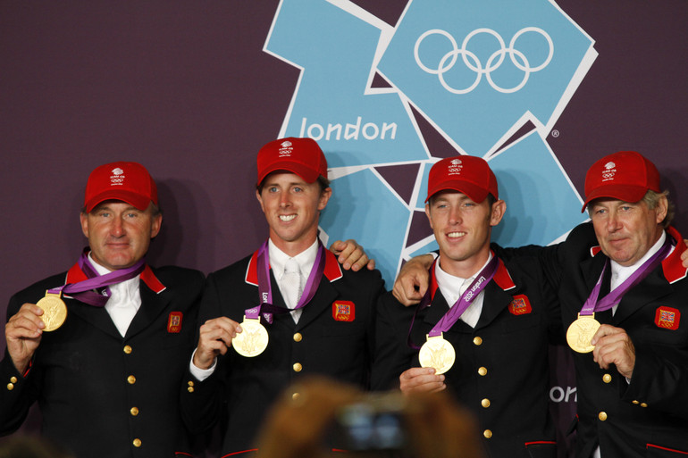 The golden team: Peter Charles, Ben Maher, Scott Brash and Nick Skelton.