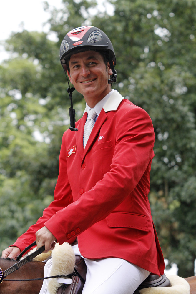 Steve Guerdat and Nino de Buissonets won the gold medal after some impressive jumping. The two will defend their title in Rio.