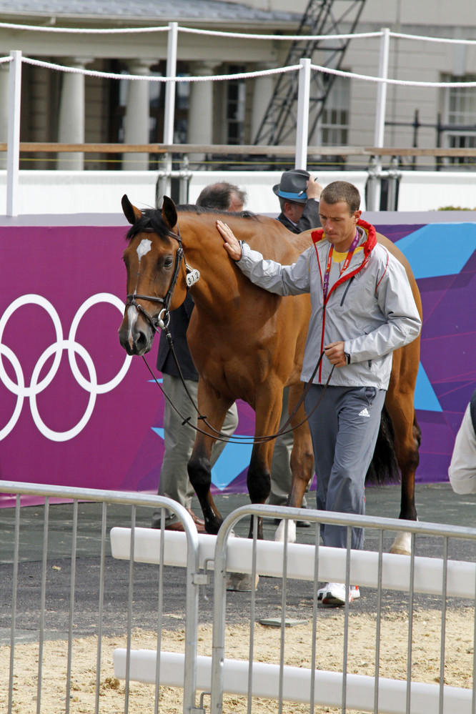 Gregory Wathelet with Cadjanine. The mare will be in Rio too, but as reserve with Rodrigo Pessoa for Brazil. 