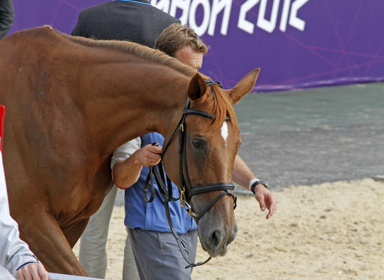 It was not only Rolf and Casall that couldn't jump the last day in London: Jos Lansink and Valentina van't Heike had to withdraw as well. 