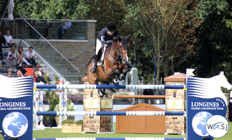 Edwina Tops-Alexander still holds the overall lead of the Longines Global Champions Tour. Photo (c) World of Showjumping. 