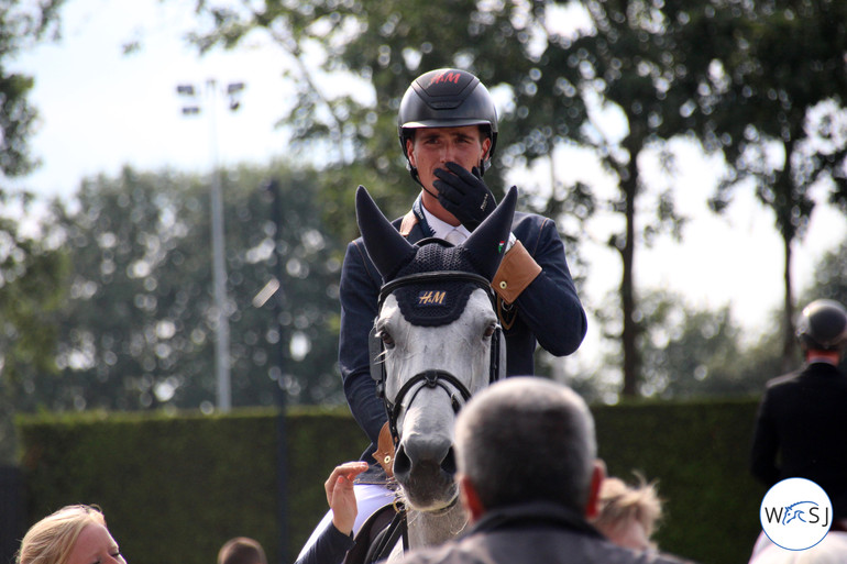 Olivier Philippaerts getting ready to go. Photo (c) World of Showjumping.
