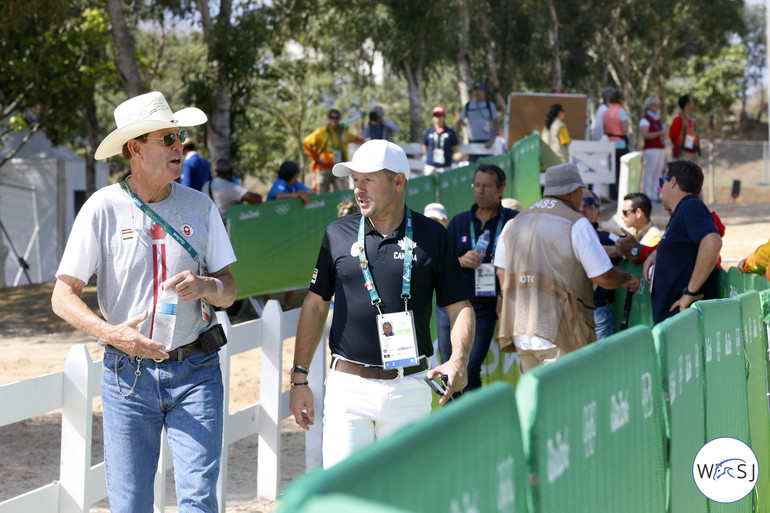 Ian Millar and Eric Lamaze. Photo (c) Jenny Abrahamsson.