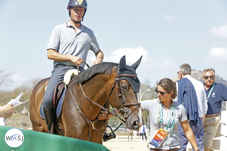 Christian Ahlmann and Taloubet Z together with Caroline Martin. Photo (c) Jenny Abrahamsson.