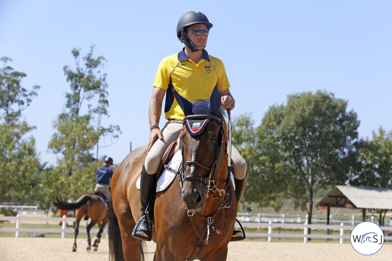 Colombia's Daniel Bluman with Apardi. 