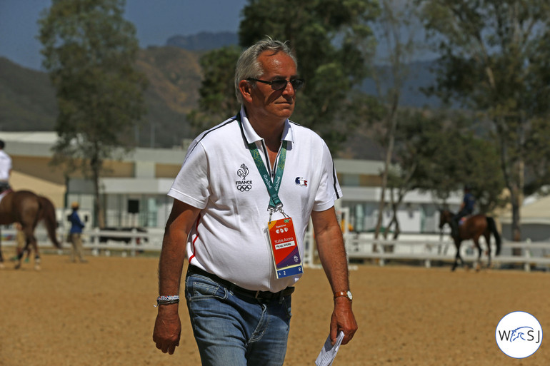 French Chef d'Equipe Philippe Guerdat had a rough start to the Olympics with Simon Delestre's Ryan being injured and Penelope Leprevost's Flora de Mariposa getting a colic. 