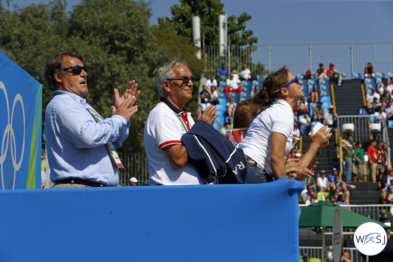 The French when Philippe Rozier jumped the last fence of the course. 