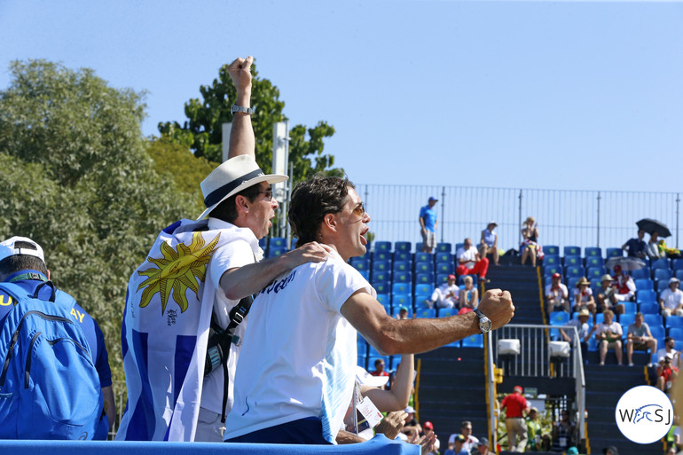 The last celebration of the day went to Uruguay... 