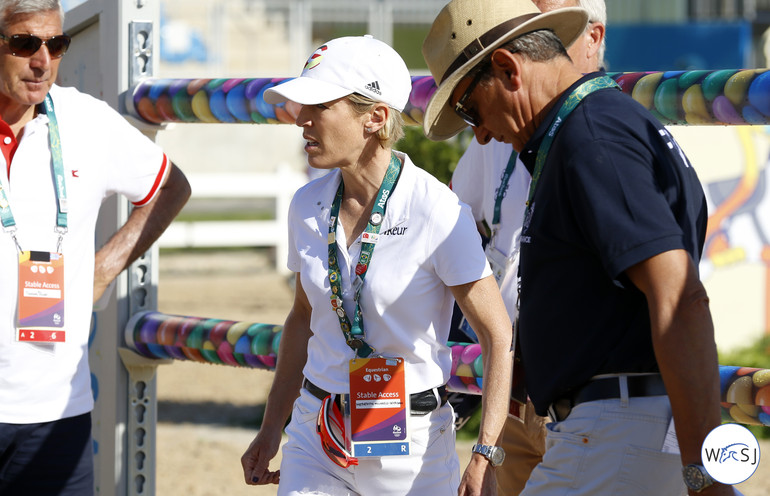 The shocking news on the morning of day one was that Cornado NRW was injured, and was unable to compete on the German team so with a very short notice Meredith Michaels-Beerbaum had to step in. 