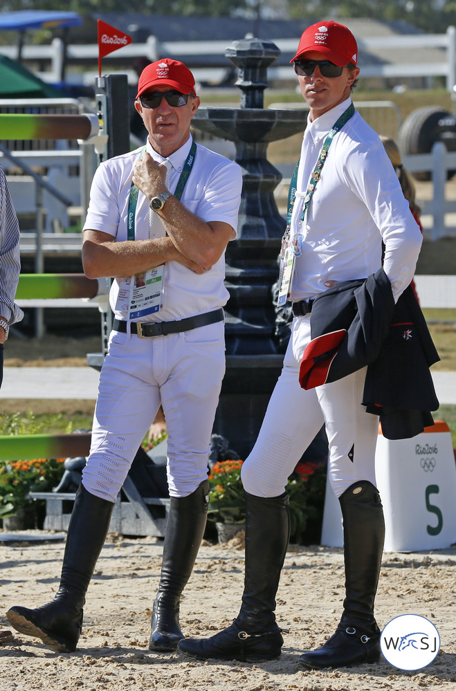 Michael Whitaker (56) and Ben Maher (33): The two youngest members of the British team.