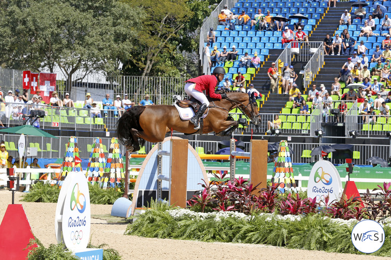 Clear again: USA'S Kent Farrington and Voyeur helps to keep USA on top of the score board.