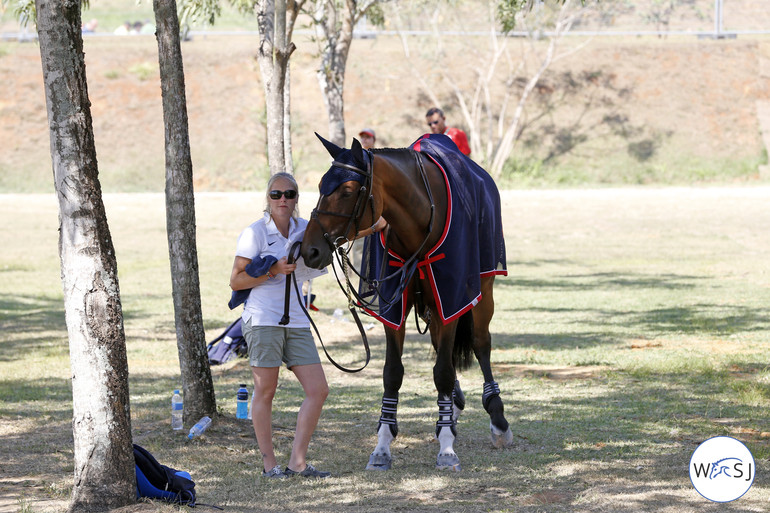 Kirsty Bond and Azur seem to have a special bond. 