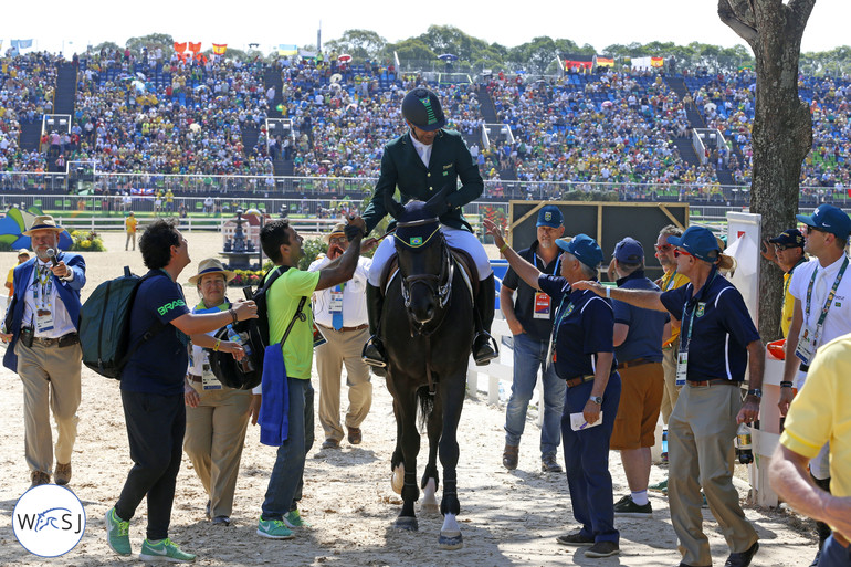 The Brazilian's went extatic when Doda de Miranda cleared the course with Cornetto K. 