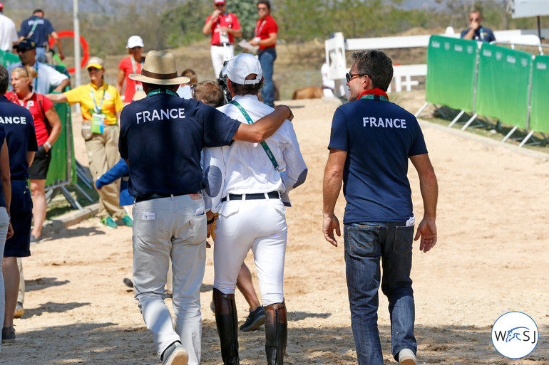 Chef d'Equipe Philippe Guerdat and Philippe Rozier to the left.