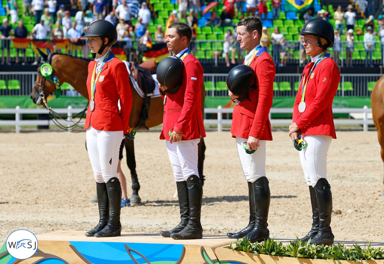 Would these four have taken the silver in Rio if it was not for the drop score? WoSJ votes to keep four riders on a team, and not go down to three. Photo (c) Jenny Abrahamsson.