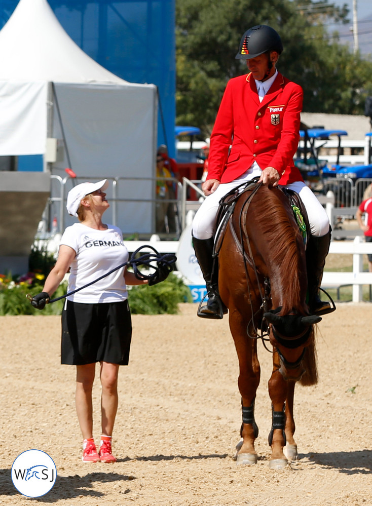 Ludger's groom Marie was already grooming for him at the Games in 1992, 24 years later and she's still there. Photo (c) Jenny Abrahamsson.