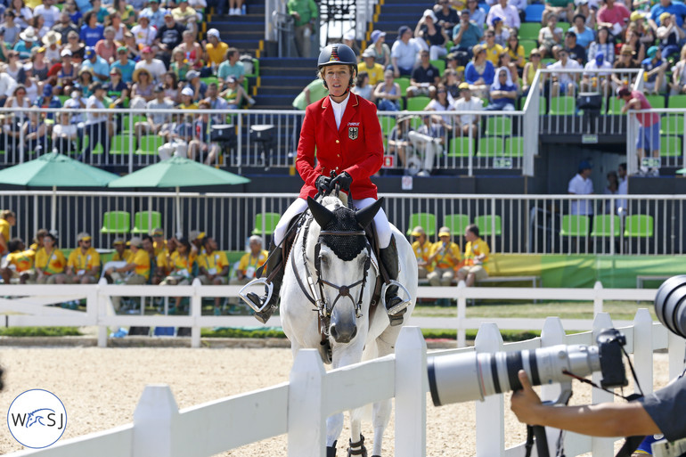 Meredith Michaels-Beerbaum and Fibonacci had to step in on the German team on the day the competitions began in Rio. They contributed to a German bronze team medal, but after a misunderstanding on the first fence during round one of the individual final Meredith withdrew her friend and their Olympics ended.