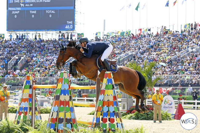 So did these two - Peder Fredricson and All In. In the end this pair was the only one being clear on the fences over all six tracks! 