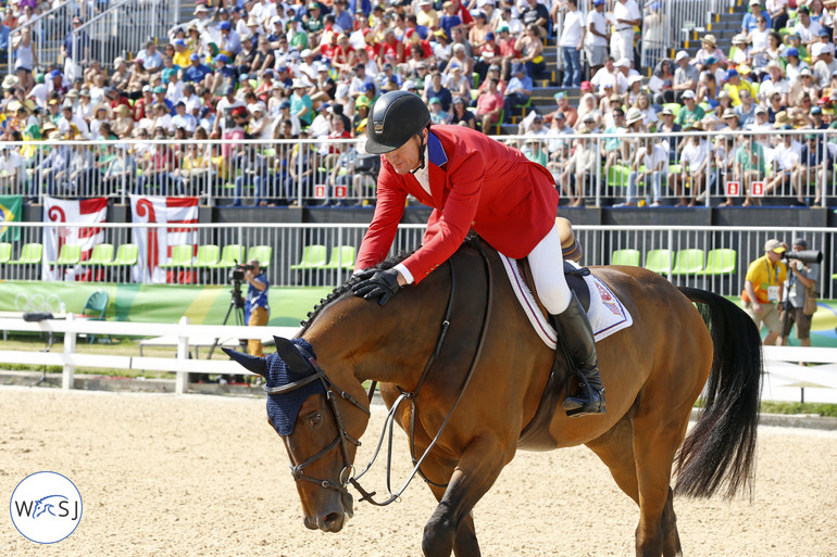 These two had high hopes to live up to: McLain Ward and Azur. They really did a great job and ended 9th. 