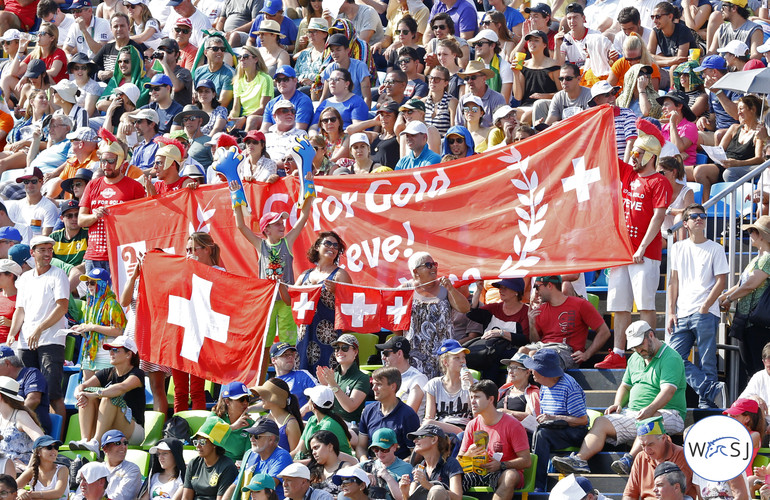 Steve Guerdat's fans - 'Go for gold'!