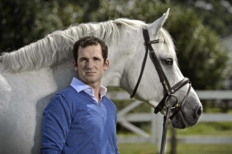 Philipp Weishaupt and his horse LB Convall, winners of the Major in Aachen 2016. Photo (c) Rolex Grand Slam of Show Jumping/Holger Schupp.