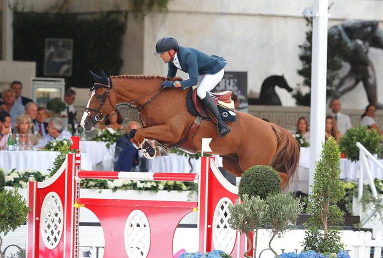 Simon Delestre and Chesall Zimequest were the best in Friday's feature class in Rome. Photo (c) Stefano Grasso/LGCT.