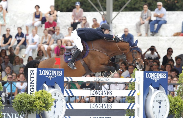 Third place went to Maikel van der Vleuten and VDL Groep Arera C. Photo (c) Stefano Grasso/LGCT.