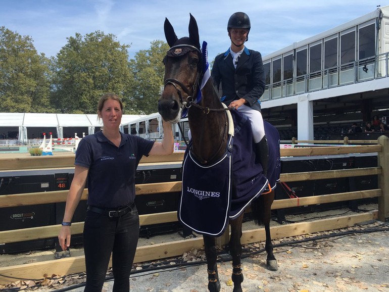 Johan-Sebastian Gulliksen and Charleville won the CSI2* Grand Prix in Lausanne. Photo (c) Nanna Nieminen.