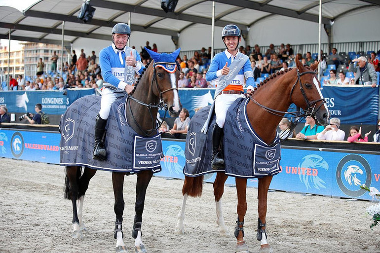 The winning duo: John Whitaker and Bertram Allen. Photo (c) GCL / Stefano Grasso.