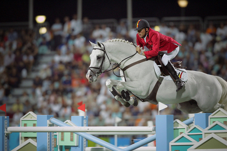 Dirk Demeersman on Clinton: "I am happy I got to ride Clinton, it was a dream to ride a horse like him." Photo (c) Dirk Caremans/Hippo Foto.