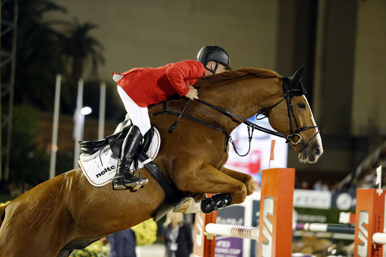 Marcus Ehning and Pret A Tout did a masterful jump-off to secure the win for Germany. Photo (c) Tiffany Van Halle for World of Showjumping.