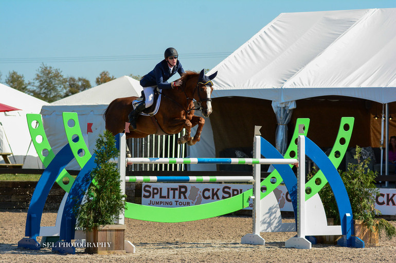 Daniel Coyle had quite a day at the Split Rock Jumping Tour's Bourbon International. Photo (c) SEL Photography.