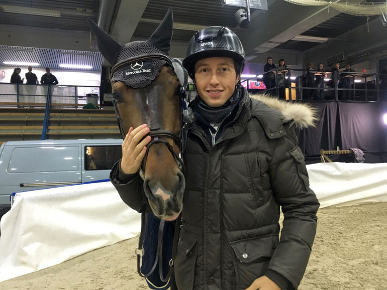 Martin Fuchs is on fire in Helsinki. Photo (c) Nanna Nieminen for World of Showjumping. 