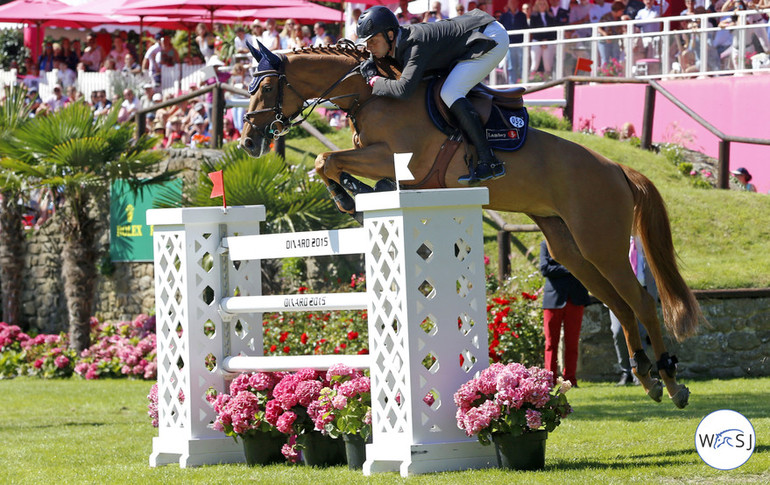 Oliver Guillon with Serise du Bidou during the outdoor season. Photo (c) Jenny Abrahamsson.