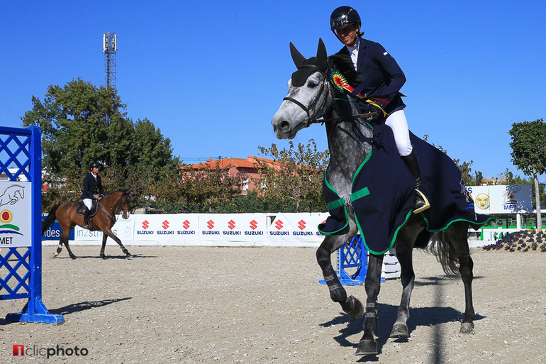 Katharina Offel and Casper J&J Z, winners of the 6-year-old final. Photo © Hervé Bonnaud / www.1clicphoto.com. 