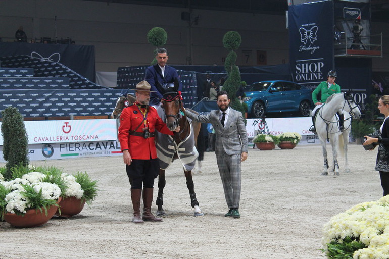 Juan Carlos Garcia won Saturday night's speed and handiness presented by Cavalleria Toscana in Verona. Photo (c) Nanna Nieminen for World of Showjumping.