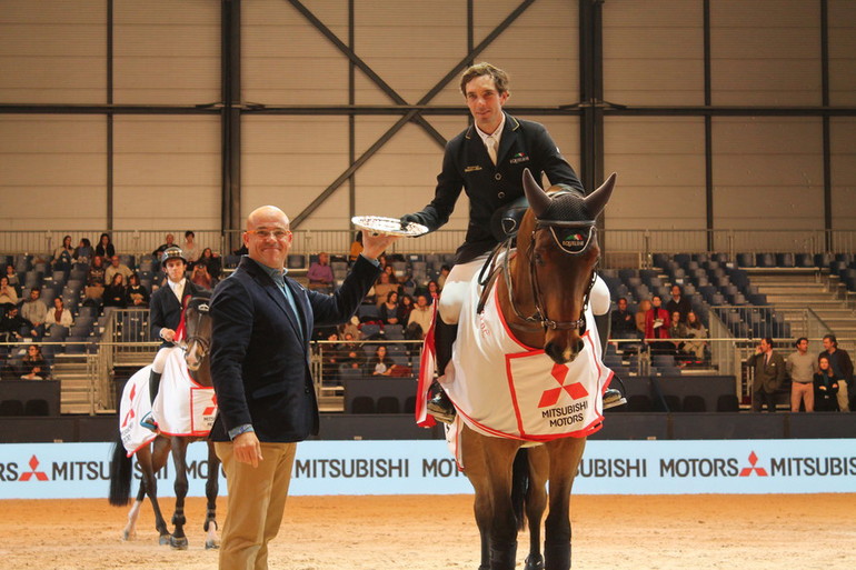 Eduardo Alvarez Aznar won the opening CSI5* competition Mitsubishi Trophy at Madrid Horse Week. Photo (c) Nanna Nieminen for World of Showjumping.