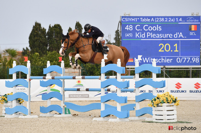 Cyril Cools and Kid Pleasure d'Asschaut. Photo © Hervé Bonnaud / www.1clicphoto.com