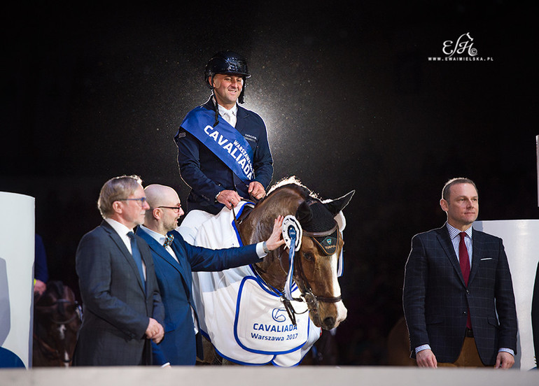 Marek Lewicki won the CSI3*-W Grand Prix of Warsaw. Photo (c) Ewa Imielska Hebda / KadraSkoki.pl.