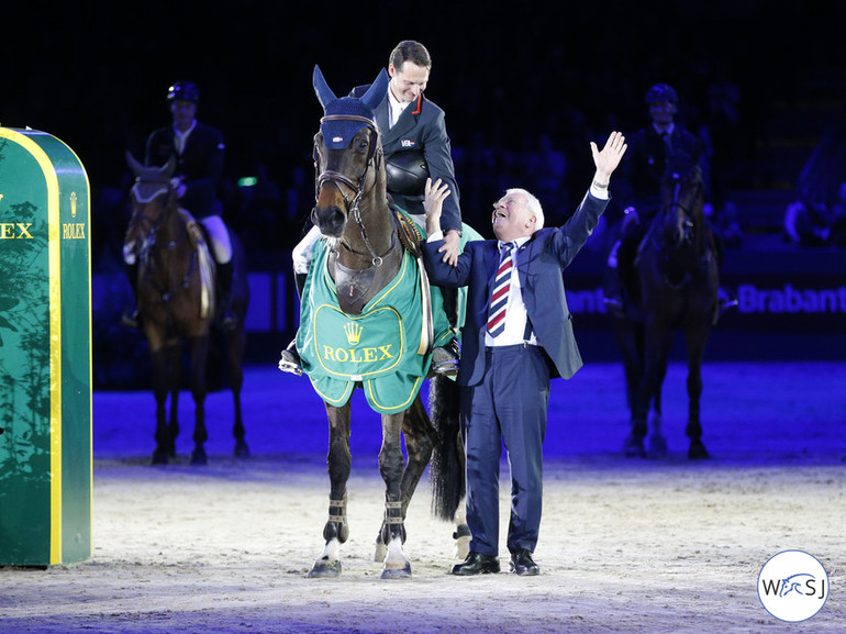 Leopold van Asten with VDL Groep Zidane N.O.P. and owner Wim van der Leegte. Photo (c) Jenny Abrahamsson.