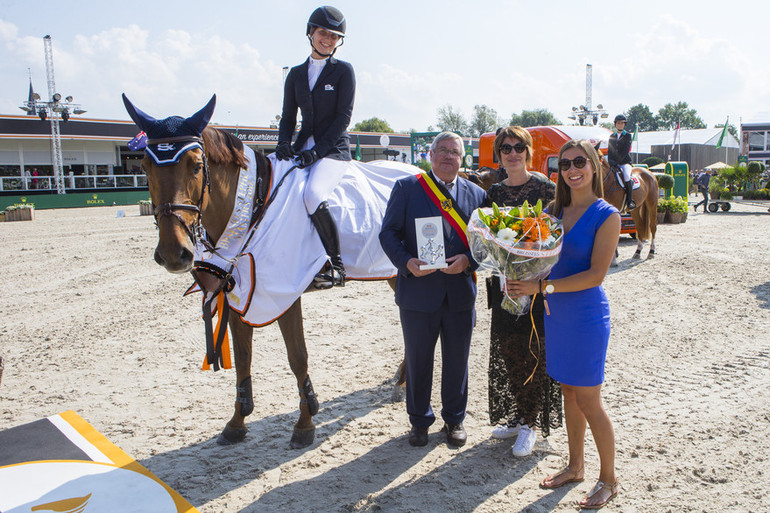 Belgium and Stephex Stables’ own Emilie Conter and the 12-year-old Fragile van’t Paradijs. Photo (c) Scoopdyga