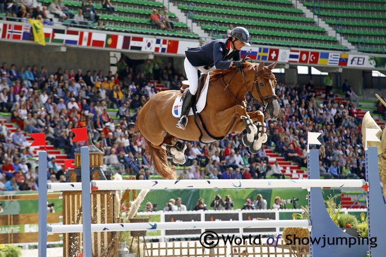 France's Penelope Leprevost and Flora de Mariposa.