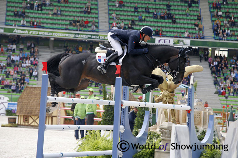 Simon Delestre and Qlassic Bois Margot started off well with a clear round.