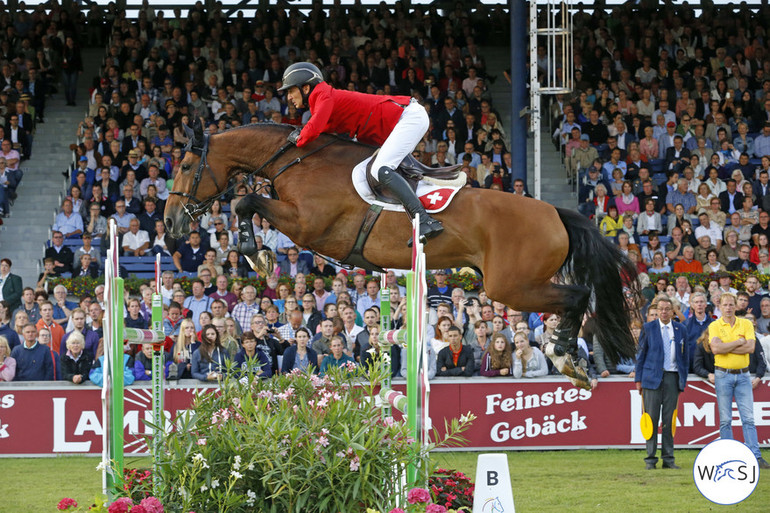 Steve Guerdat with Hannah. Photo © Jenny Abrahamsson for World of Showjumping.