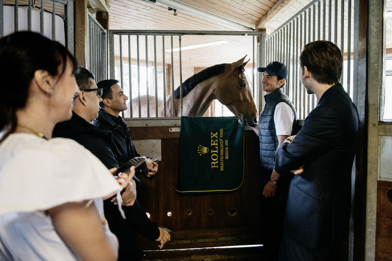 ROLEX TESTIMONEE STEVE GUERDAT AT HIS STABLES IN ELGG, SWITZERLAND