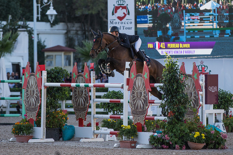 Olivier Perreau and GL Events Venizia d'Aiguilly won the CSI4*-W Grand Prix of Tetouan